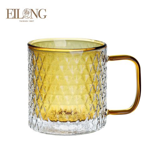 Elong Eternal Double Glass Mug-Yellow
