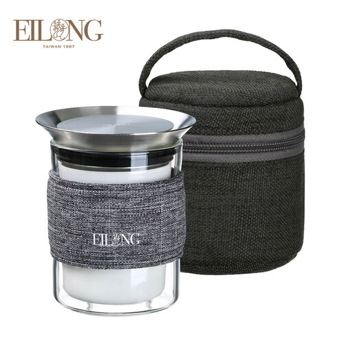 Elong Teasense Glass Teapot Travel - Gray
