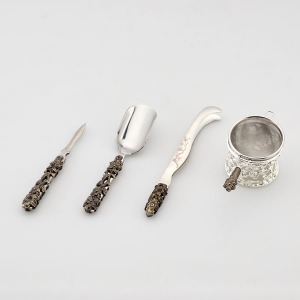 Stainless Steel Carriage Set-Silver