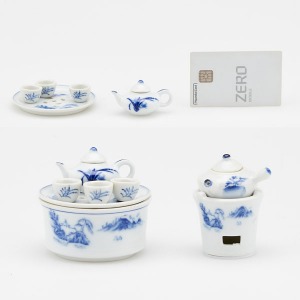Miniature Tea Ceremony Set 1 - Blue