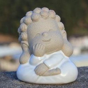 Water-based Buddha Statue-White