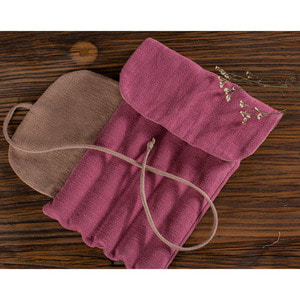 5 mouthpiece fabric case 1 (Long)-Dark pink